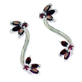 Jia Red Stud Earrings for Glam Everyday Wear